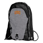 USC Trojans Graphite Heather Under Armour Undeniable Sackpack